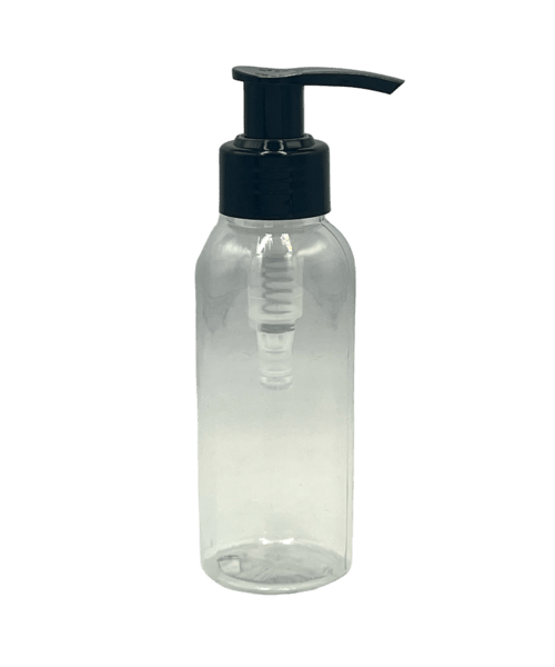 100ml Rose Bottle With Black Lotion Pump – Elementary & Co Apothecary