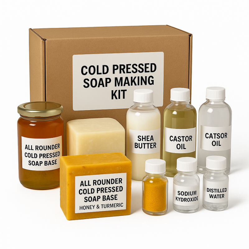 Diy 1Kg All Rounder Cold Pressed Soap Base With Turmeric & Honey