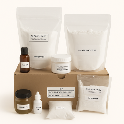 Diy 1Kg Refill Fail Proof Bath Bomb Kit With Kaolin Clay & Coconut Oil No Mould