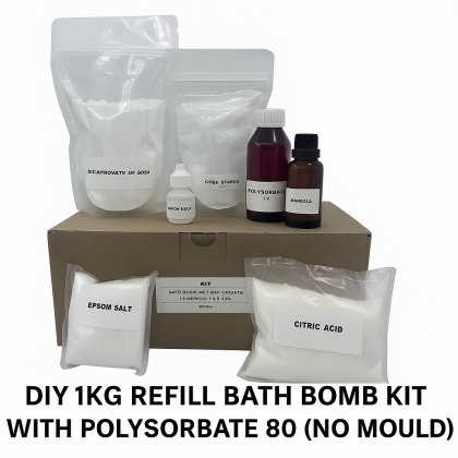 Diy 1Kg Refill Bath Bomb Kit With Polysorbate 80 No Mould