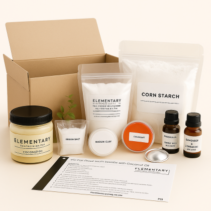 Diy 1Kg Bath Bomb Kit: Fail Proof With Coconut Oil & Kaolin Clay With 1 Inch Bath Bomb Mould
