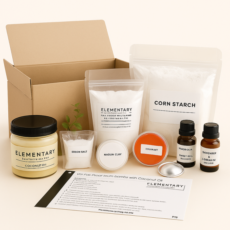 Diy 1Kg Bath Bomb Kit: Fail Proof With Coconut Oil & Kaolin Clay With 1 Inch Bath Bomb Mould