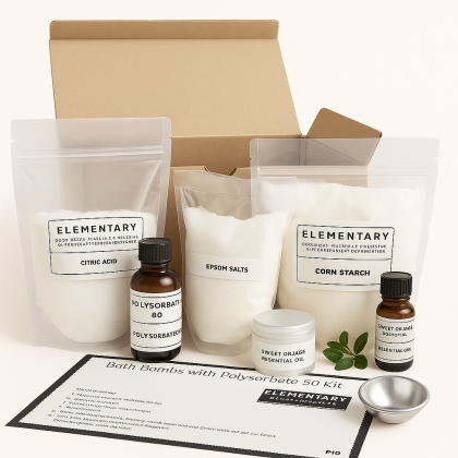 Diy 1Kg Bath Bomb Kit With Polysorbate 80 With 3" Bath Bomb Mould