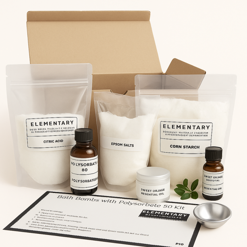Diy 1Kg Bath Bomb Kit With Polysorbate 80 With 3" Bath Bomb Mould