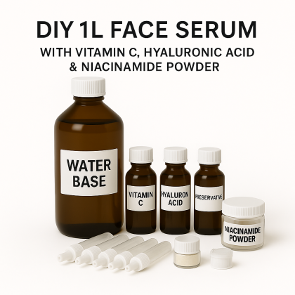 Diy 1Lt Face Serum Water Based With Vitamin C, Hyaluronic Acid & Niacinamide Powder