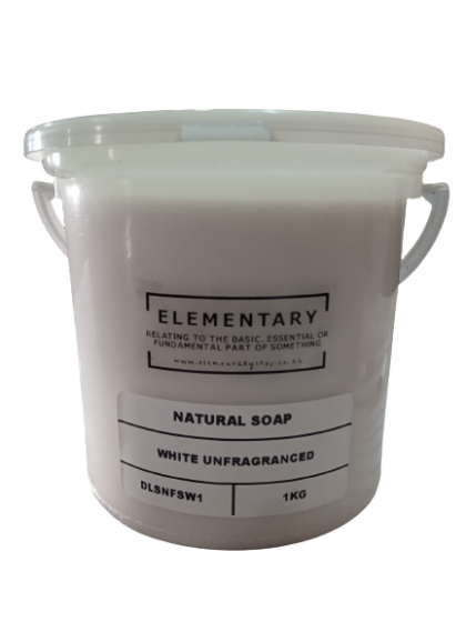 Plain White Natural Soap 1kg