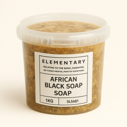 African Black Solid Soap .
