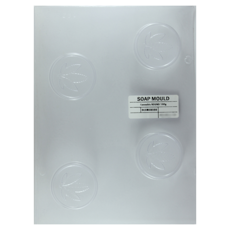 100g Cannabis Leaf Round Bar Mould