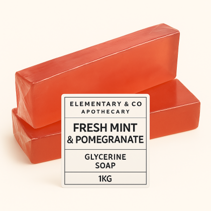 Glycerine Soap Melt & Pour Mint & Pomegranate