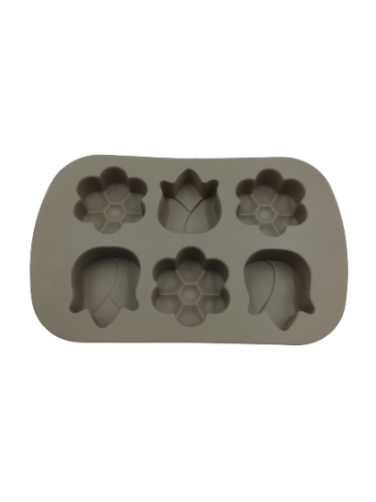 Flower, Tulip, Blossom, 6 Cavity
