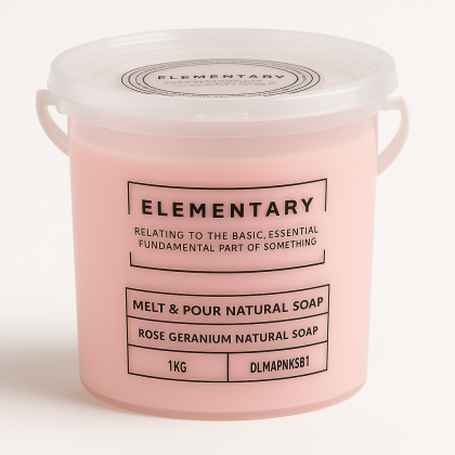 Natural Soap: Rose Geranium.