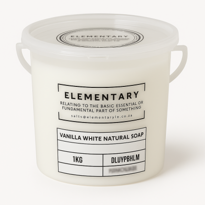 Natural Soap: Vanilla White.