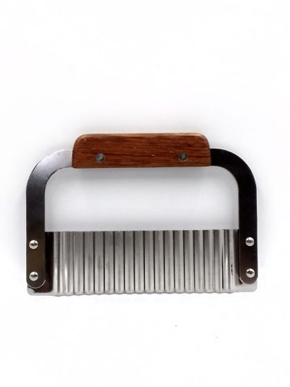 Soap Cutter with Wooden Handle CrinkleCut