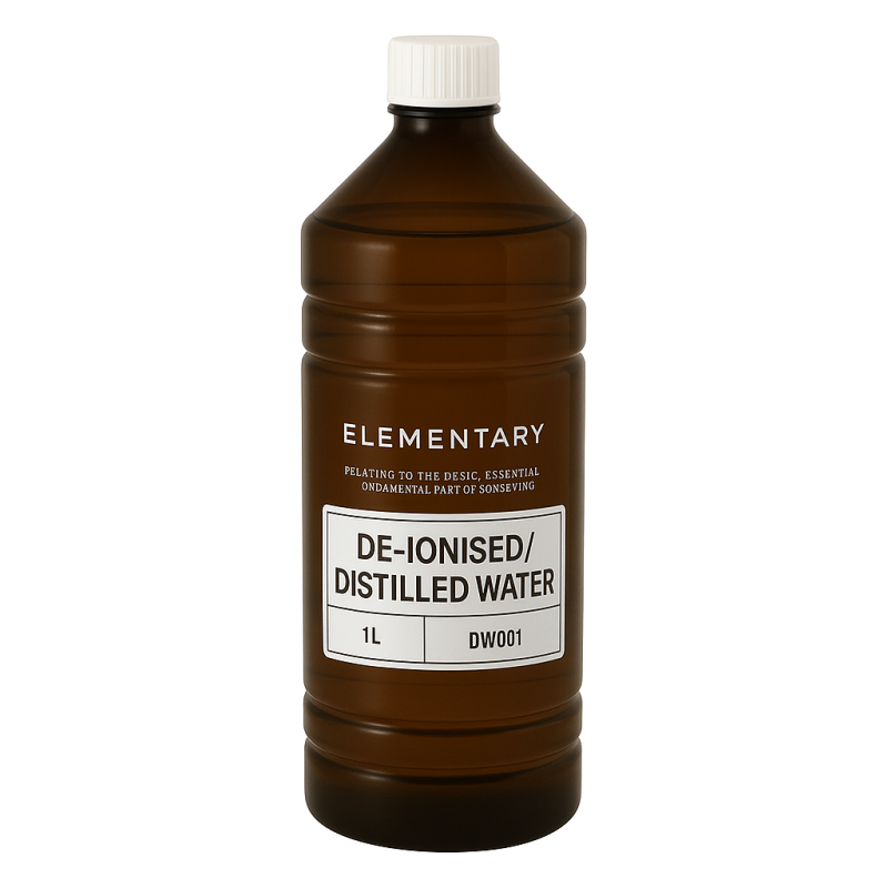 Deionised Distilled Water .