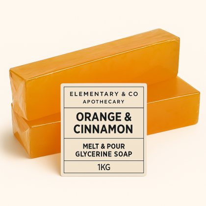 Glycerine Soap Melt & Pour Orange & Cinnamon
