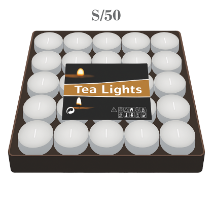 Candles : Tealight 23g (50 units)