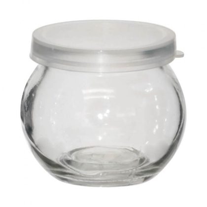 Belly Glass Jar with Snap Cap 7cm 140ml