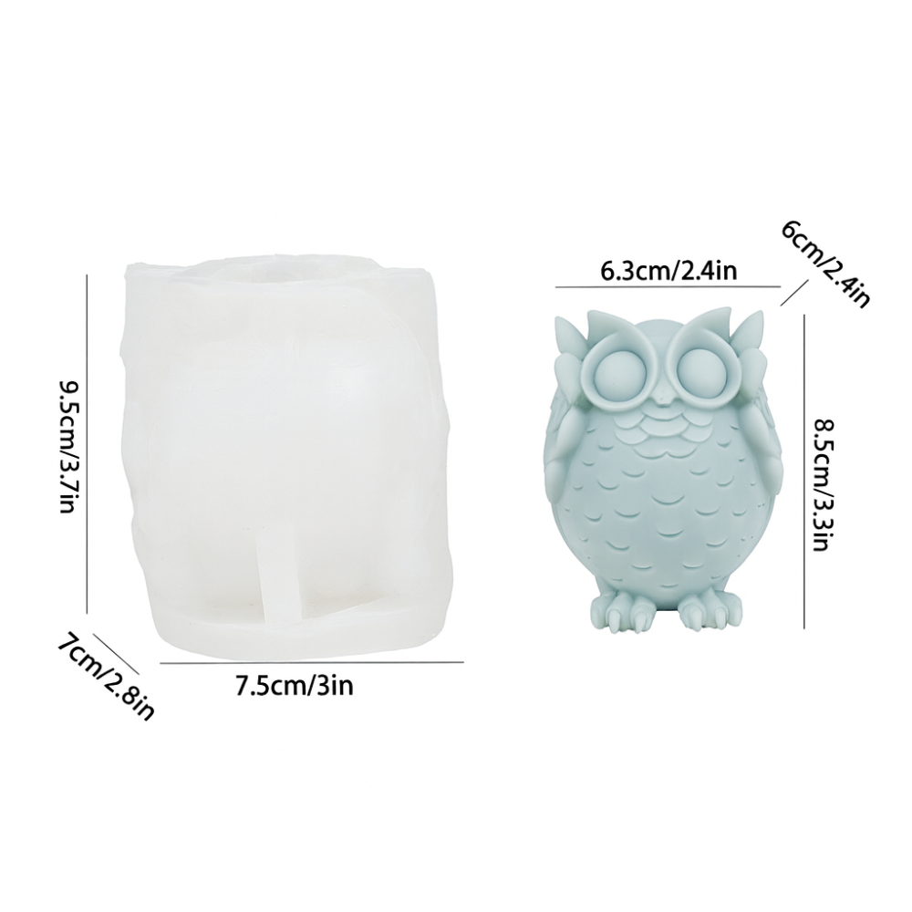 Mould Candle Silicone, Owl Not Listening