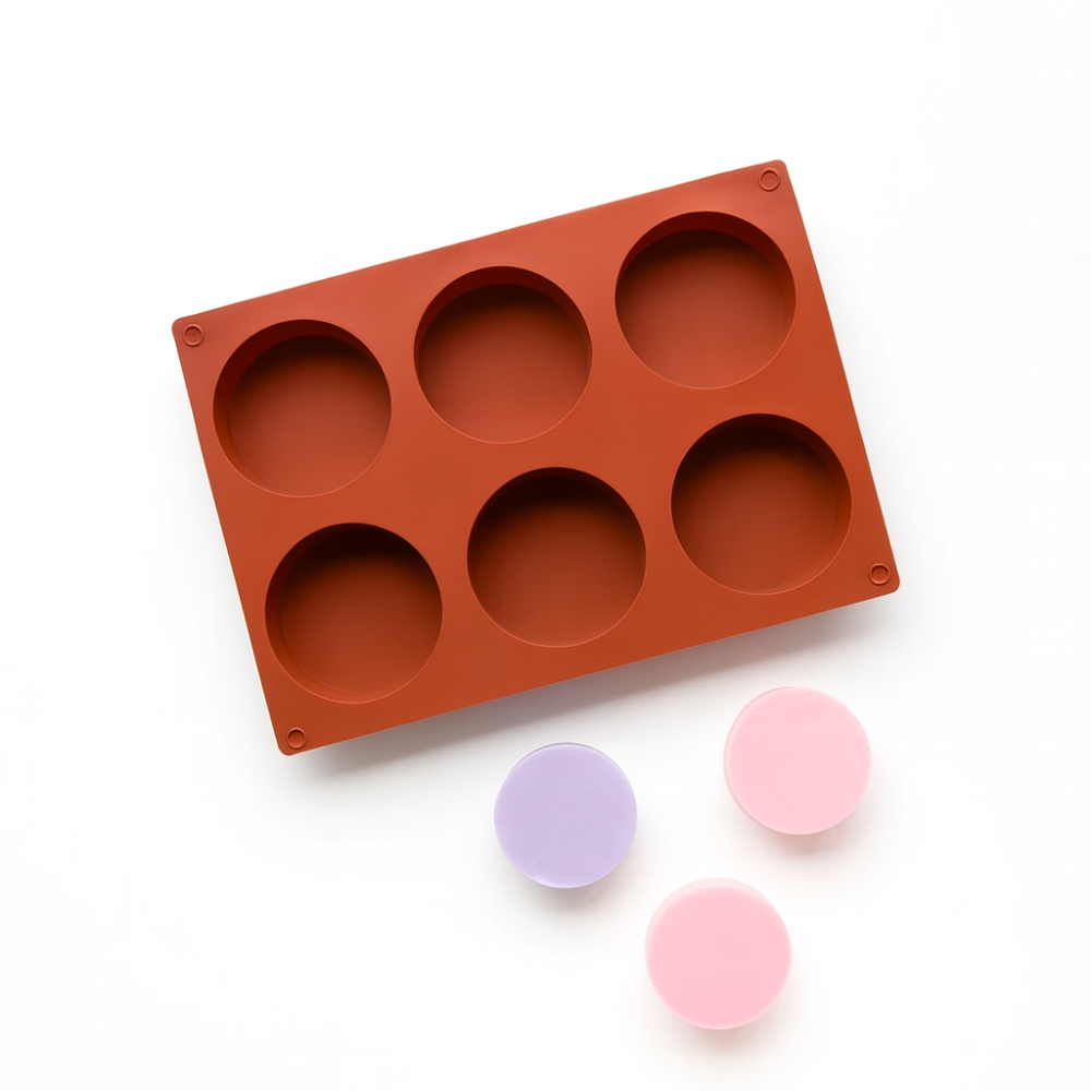 Mould Soap Silicone, Round Soap Mould