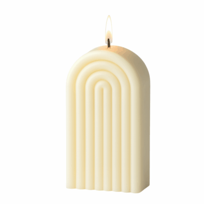 Mould Candle Silicone, Round Flat Pillar
