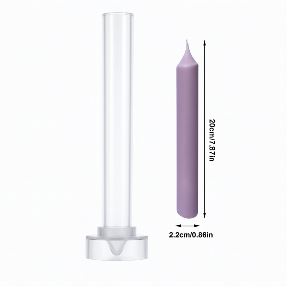 Mould Candle Acrylic, Pointed Pillar Candle Mould