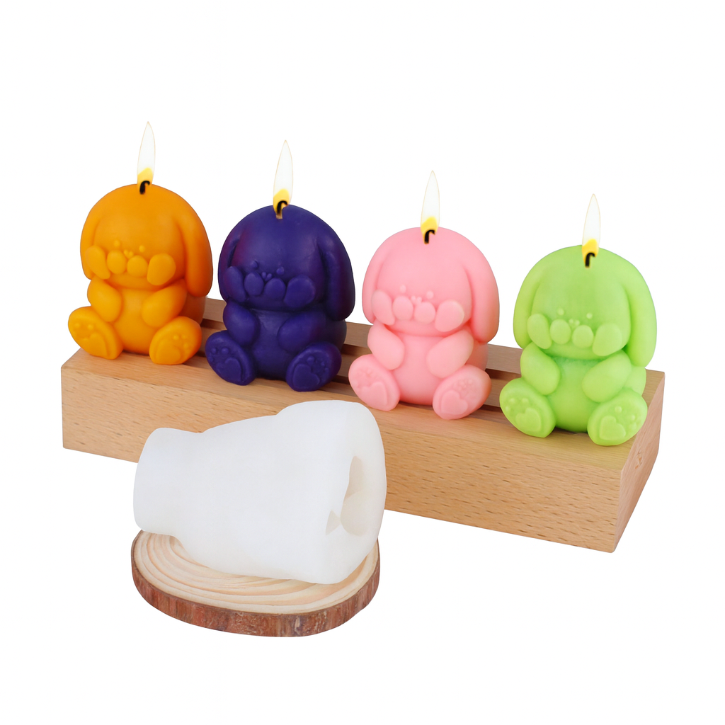 Mould Candle Silicone, Hanging Ear Rabbit  Mould