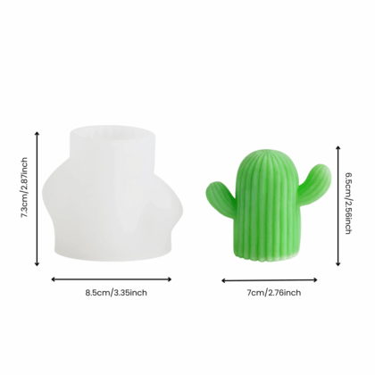 Mould Candle Silicone, Cactus Design
