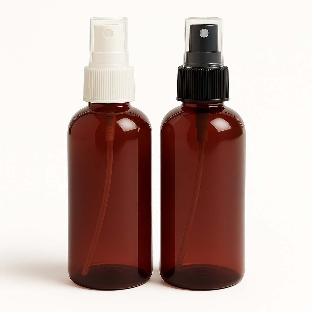 PET Bottle 200ml Rosalee AMBER with Spray Atomiser